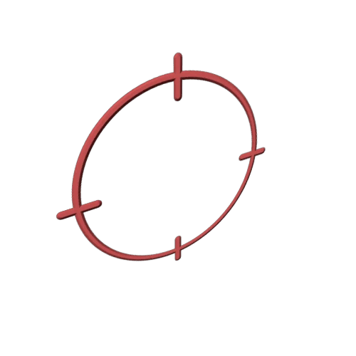 2d ring target 7 Red